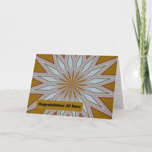 Carte Félicitations, 50 ans en affaires