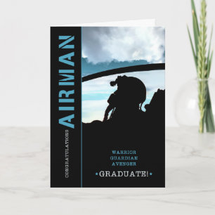 Carte Félicitations à Airman pour sa formation de base