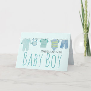 Carte Félicitations à Baby Boy