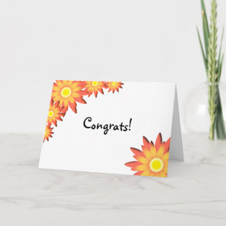 Carte Félicitations à Bright Sunflower