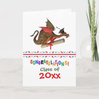 Carte Félicitations à Dragon Graduation
