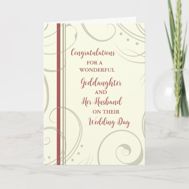 Carte Félicitations à Godgirl and Her Husband Day (Devant)