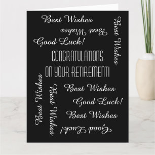 Carte Félicitations à JUMBO Retraite de nous tous