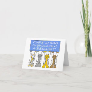 Carte Félicitations à la graduation en tant que Kinesiol