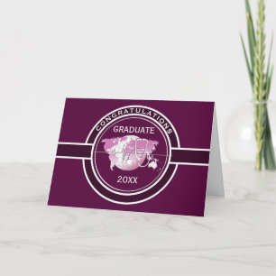 Carte Félicitations à la Médicale Graduation