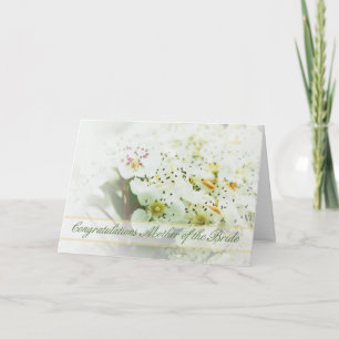 Carte Félicitations à la mère de la mariée avec br