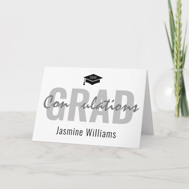 Carte Félicitations à la promotion 2025 diplômé (Devant)