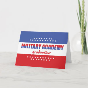 Carte Félicitations à l'Académie Militaire