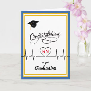 Carte Félicitations à l'infirmière pour son diplôme