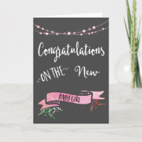 Félicitations à Pretty Pink New Baby Girl