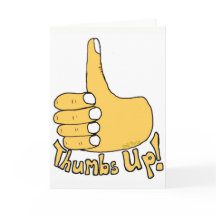 Félicitations à Thumbs Up Cartoon Card