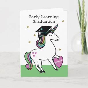 Carte Félicitations à Unicorn pour les diplômes d'appren