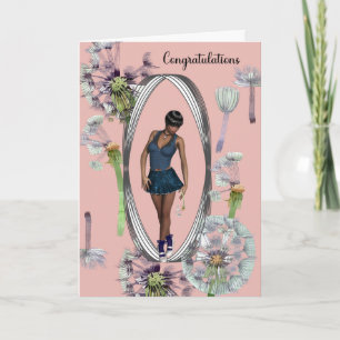 Carte Félicitations à Young Black Girl