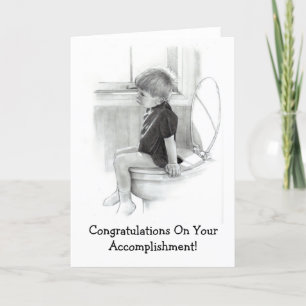 CARTE FÉLICITATIONS, ACCOMPLISSEMENT : HUMOUR