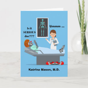 Carte Félicitations amusantes Diplôme en Radiologie