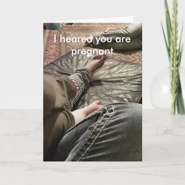 Carte Félicitations amusantes pour la grossesse (Devant)