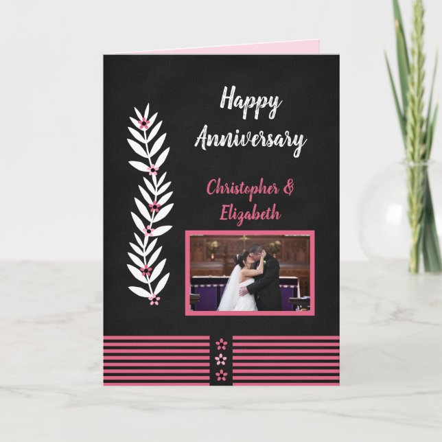 Carte Félicitations Anniversaire photo salutation (Devant)