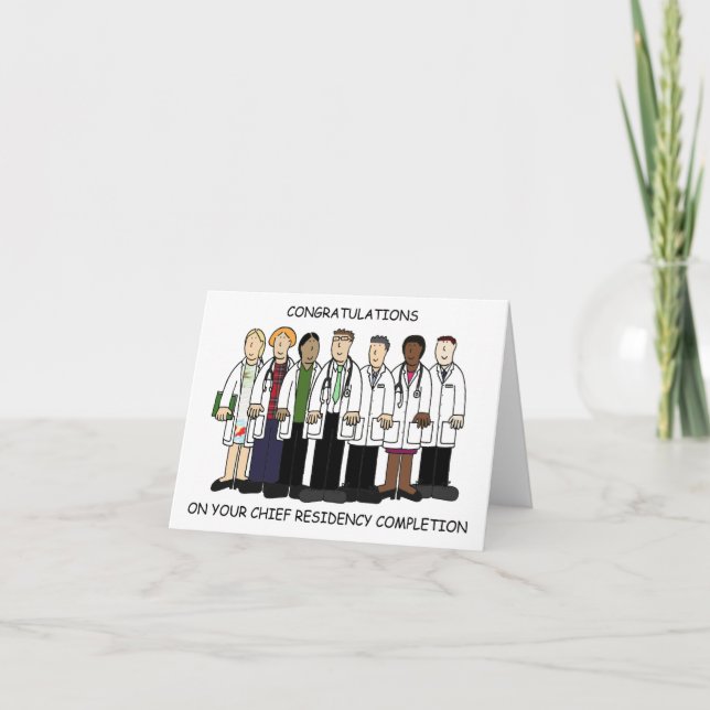 Carte Félicitations au chef de la résidence (Devant)