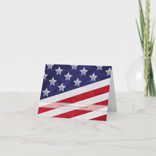 Carte Félicitations aux Etats-Unis pour devenir citoyen  (Devant)