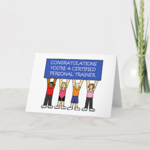 Carte Félicitations aux formateurs personnels certifiés