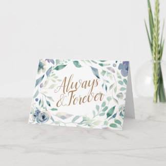 Carte Félicitations aux Mariages floraux de l'aquarelle