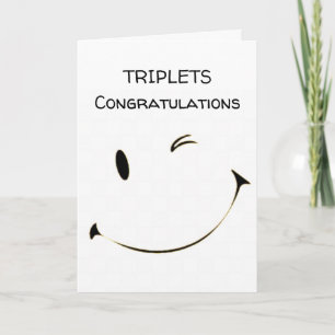 CARTE ***FÉLICITATIONS** ***CARTE TRIPLETS***
