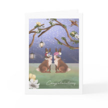 Félicitations Couple Lesbien Lapin Couple Cute Lap