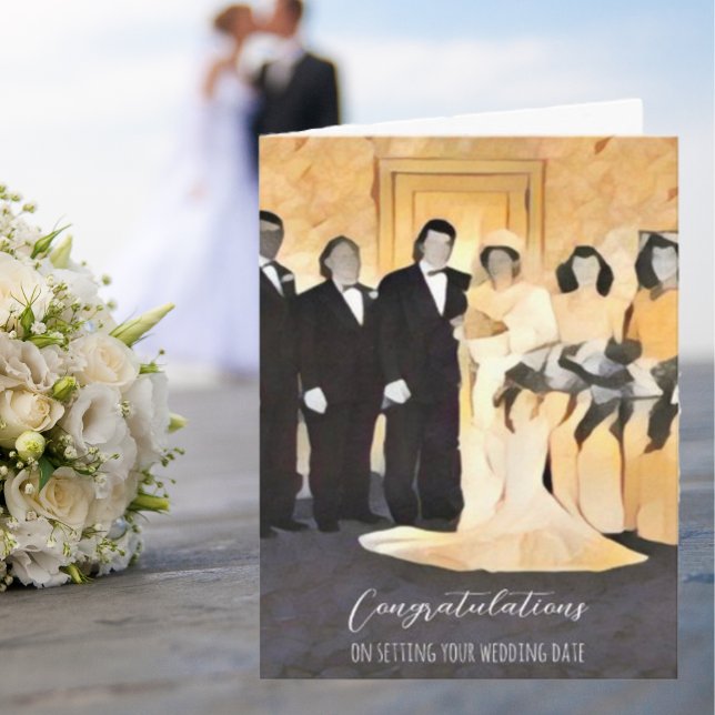 Carte Félicitations D'Avoir Fixé Votre Date Mariage (Créateur téléchargé)