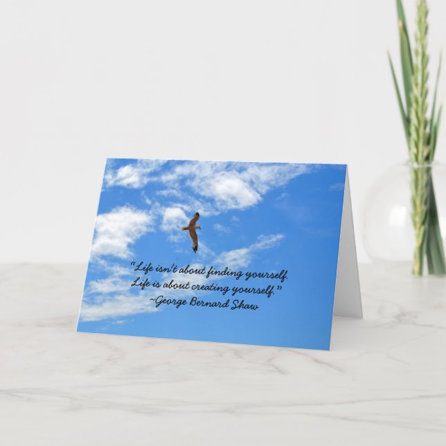 Carte Félicitations de George Bernard Shaw AMF (Devant)