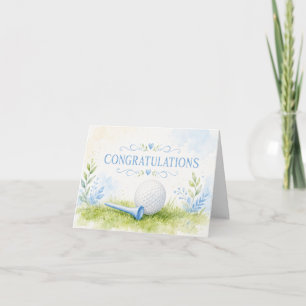Carte Félicitations de golf pour bébé golfeur C'est un g