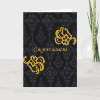 Carte Félicitations de jeune mariée et de marié