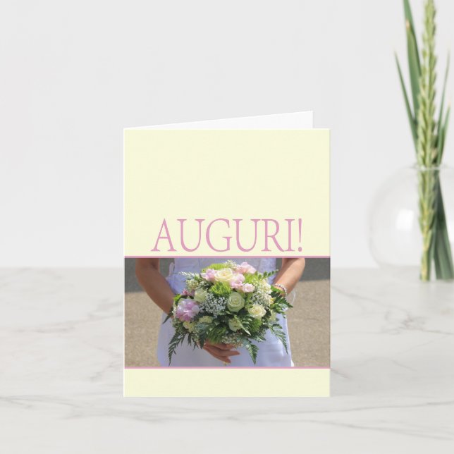 Carte Félicitations de mariage italien (Devant)