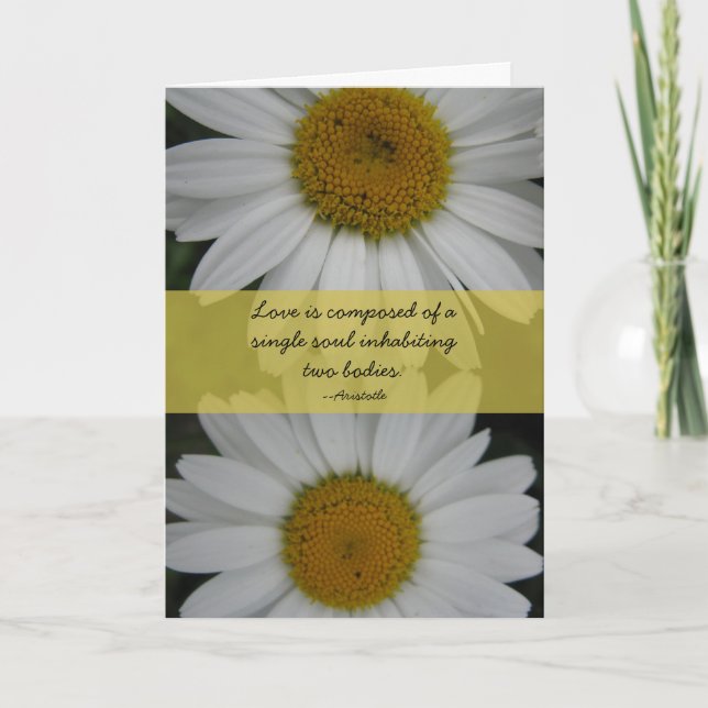 Carte Félicitations de mariage--marguerites (Devant)