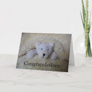 Carte félicitations d'ours de nounours