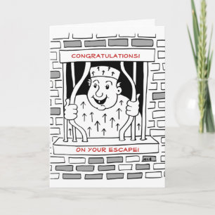 Carte Félicitations Échapper Quitter