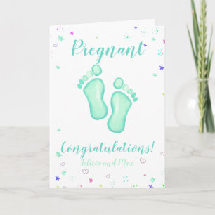 Carte Félicitations femmes enceintes personnalisables no