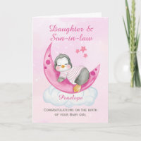Félicitations Fille Un Nouveau Bébé Pingouin