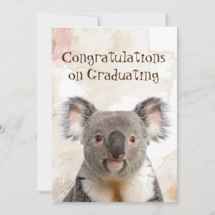 Carte Félicitations Graduation Fun Koalified Humour Car