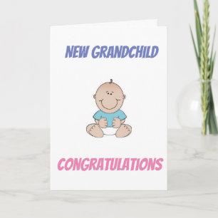CARTE FÉLICITATIONS "GRANDS-PARENTS" SUR LE NOUVEAU PETI