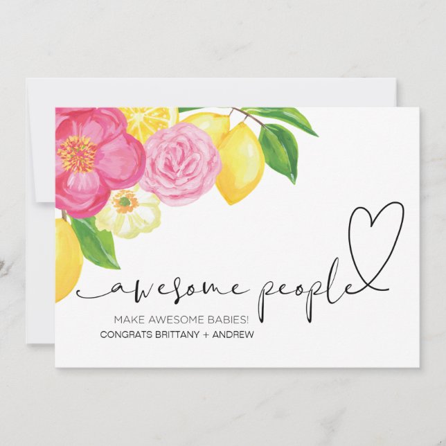 Carte Félicitations Grossesse Félicitations pour le nouv (Devant)