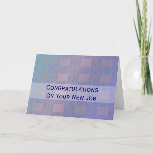 Carte Félicitations Job pastel blue (Devant)