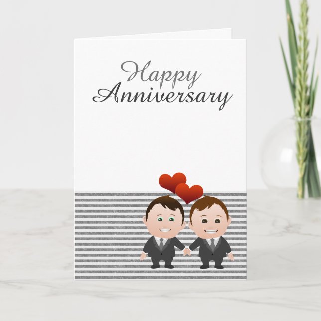 Carte Félicitations Joyeux Anniversaire Thème Gay (Devant)