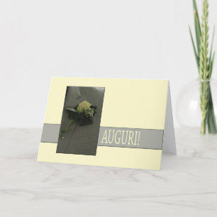 Carte félicitations mariage italienne
