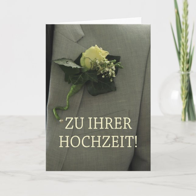 Carte Félicitations mariages allemandes (Devant)