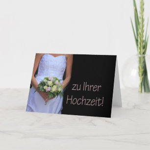 Carte Félicitations mariages allemandes