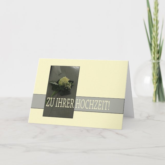 Carte Félicitations mariages allemandes (Devant)