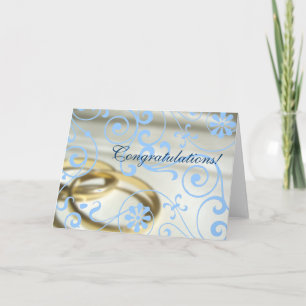 Carte Félicitations mariages (Couleur personnalisable !)