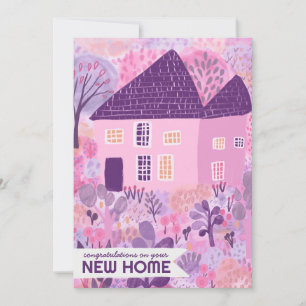 Carte Félicitations New Home Jardin Aquarelle Cute