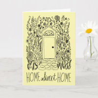 Félicitations New Home Sweet Garden Door Custom