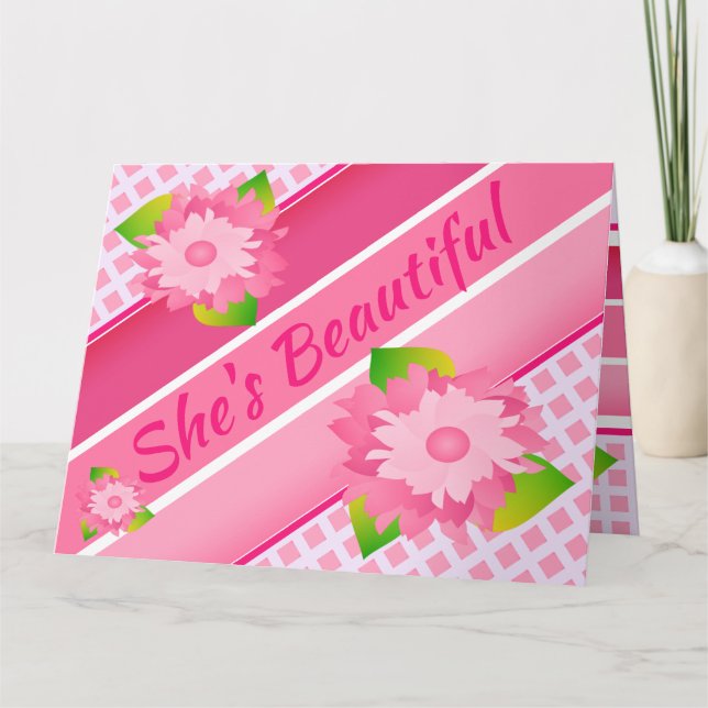 Carte Félicitations Nouveau bébé (Devant)